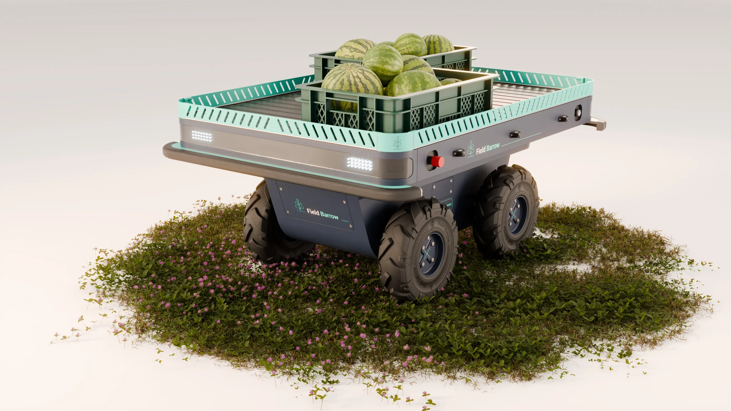 An agritech robot for carrying farm materials and produce